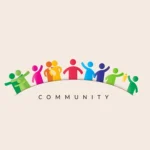 69824278-community-concept-pictogram-showing-figures-happy-family