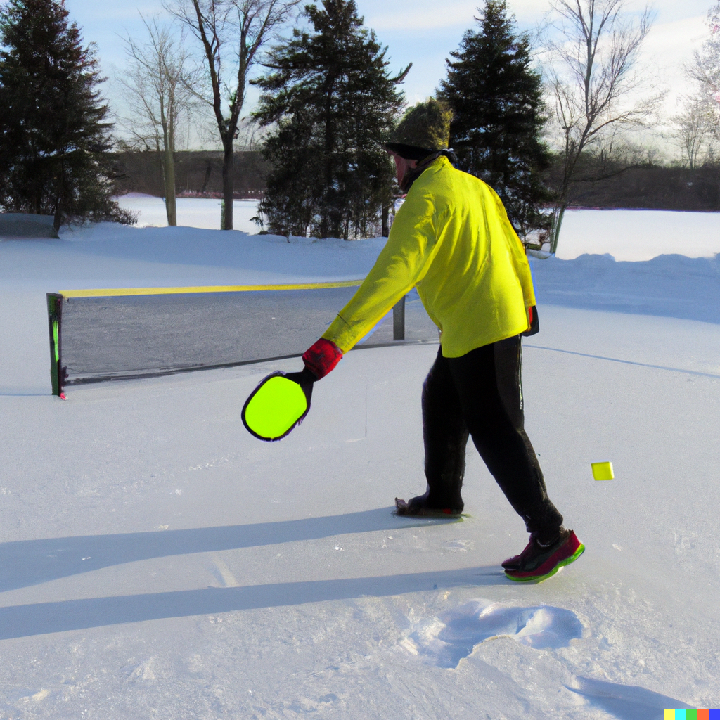 Playing Pickleball in Winter