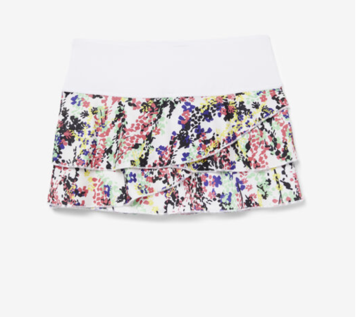 Fila Tiered printed woman's pickleball skirt.