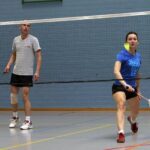 serving badminton