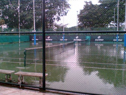 wet pickleball court
