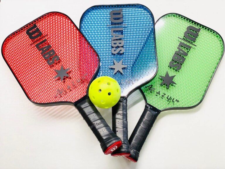 pickleball paddle with holes
